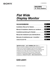 Sony GXD-L65H1 Manual De Instalación