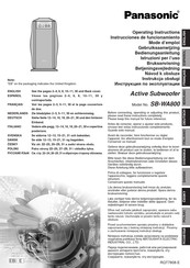 Panasonic SB-WA800 Instrucciones De Funcionamiento