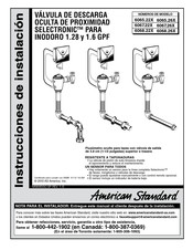 American Standard SELECTRONIC 6065.22 Serie Instrucciones De Instalación