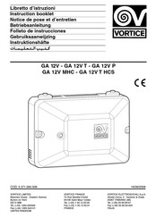 Vortice GA 12V P Manual De Instrucciones