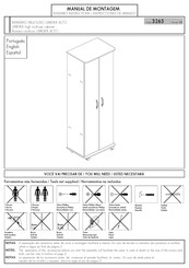 Panorama Móveis LIMEIRA ALTO 3265 Instrucciones De Armado