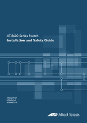 Allied Telesis AT-8600 Serie Guía De Instalación Y Seguridad