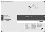 Bosch GTA 2600 Professional Manual Original