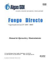 Algas SDI DIRECT FIRED 160H Manual De Operación Y Mantenimiento