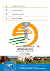 Janschitz Milky FJ 600 EAR Manual De Instrucciones