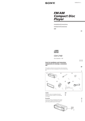 Sony CDX-2160 Instalación / Conexiones