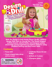 Educational Insights Design & Drill Flower Power Studio EI-4123 Manual Del Usuario