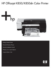 HP Officejet K850dn Guía De Instalación Inicial