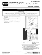 Toro 76 cm TurfMaster Instrucciones De Instalación
