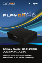 A.C.Ryan PLAYON!HD ESSENTIAL Guía De Instalación Rápida