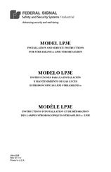 Federal Signal Corporation STRAMLINE LP3E Instrucciones Para La Instalacion Y Mantenimiento