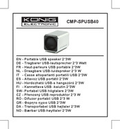 König Electronic CMP-SPUSB40 Manual De Instrucciones