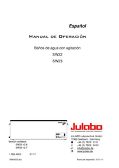 Julabo SW22 Manual De Operación