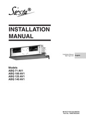 Daikin Siesta ACQ 71 AV1 Manual De Instalación