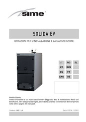 Sime SOLIDA EV 5 Instrucciones De Instalación Y Mantenimiento