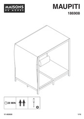 MAISONS DU MONDE MAUPITI 186908 Manual De Instrucciones