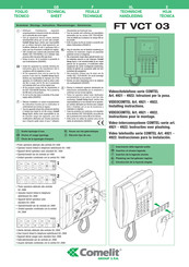 Comelit 4921 Hoja Técnica