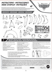 Mattel Disney PIXAR Cars Instrucciones