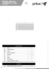 Prilux Techo de Luz SCREENLIGHT Guia De Inicio Rapido
