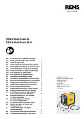 REMS Multi-Push SL Guía Rápida