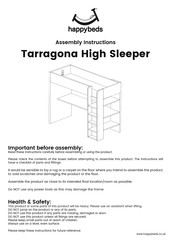 Happybeds Tarragona High Sleeper Instrucciones De Montaje