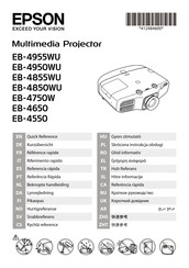 Epson EB-4750W Referencia Rápida