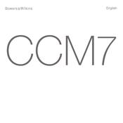 Bowers & Wilkins CCM7 Manual De Instrucciones