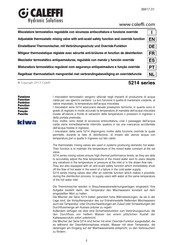 CALEFFI 5214 Serie Manual De Instrucciones