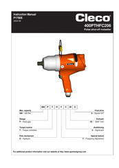 Apex Tool Group Cleco 400PTHFC206 Manual Del Usuario