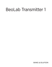 Bang & Olufsen BeoLab Transmitter 1 Manual De Instrucciones