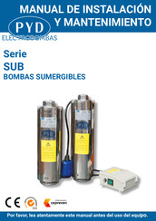 Pyd Electrobombas SUB Serie Manual De Instalación Y Mantenimiento