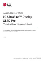 LG UltraFine 65EP5G Manual Del Propietário
