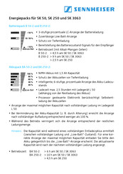 Sennheiser SK 250 Manual De Instrucciones