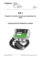 LABKOTEC GA-SG1 Instrucciones De Instalación Y Manejo