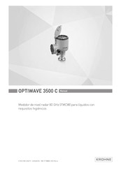 KROHNE OPTIWAVE 3500 C Manual De Instrucciones