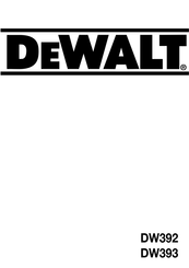 DeWalt DW392 Manual De Instrucciones