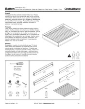 Crate&Barrel Batten Manual De Instrucciones
