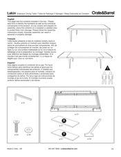 Crate&Barrel Lakin Manual De Instrucciones