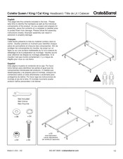 Crate&Barrel Colette Manual De Instrucciones