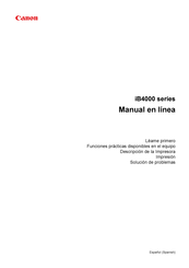 Canon MAXIFY iB4000 Serie Manual De Instrucciones