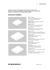 Sartorius Combics CAPXS Serie Instrucciones De Instalación