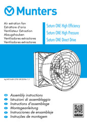 Munters Saturn ONE Direct Drive Instrucciones De Ensamblaje