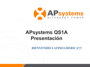 APsystems QS1A Manual De Instrucciones