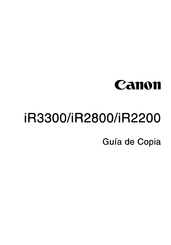 Canon iR3300 Guía De Copia