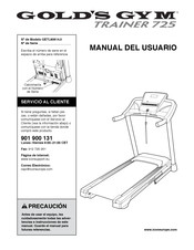 Gold's Gym GETL80814.0 Manual Del Usuario