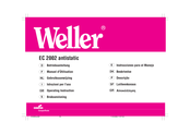 Cooper Tools Weller EC 2002 antistatic Instrucciones Para El Manejo