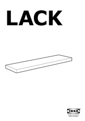 Ikea LACK Manual Del Usuario