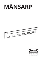 IKEA MÅNSARP Manual De Instrucciones