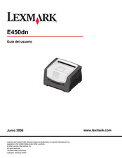 Lexmark E450dn Guia Del Usuario