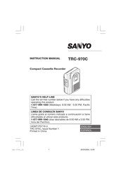 Sanyo TRC-970C Manual De Instrucciones